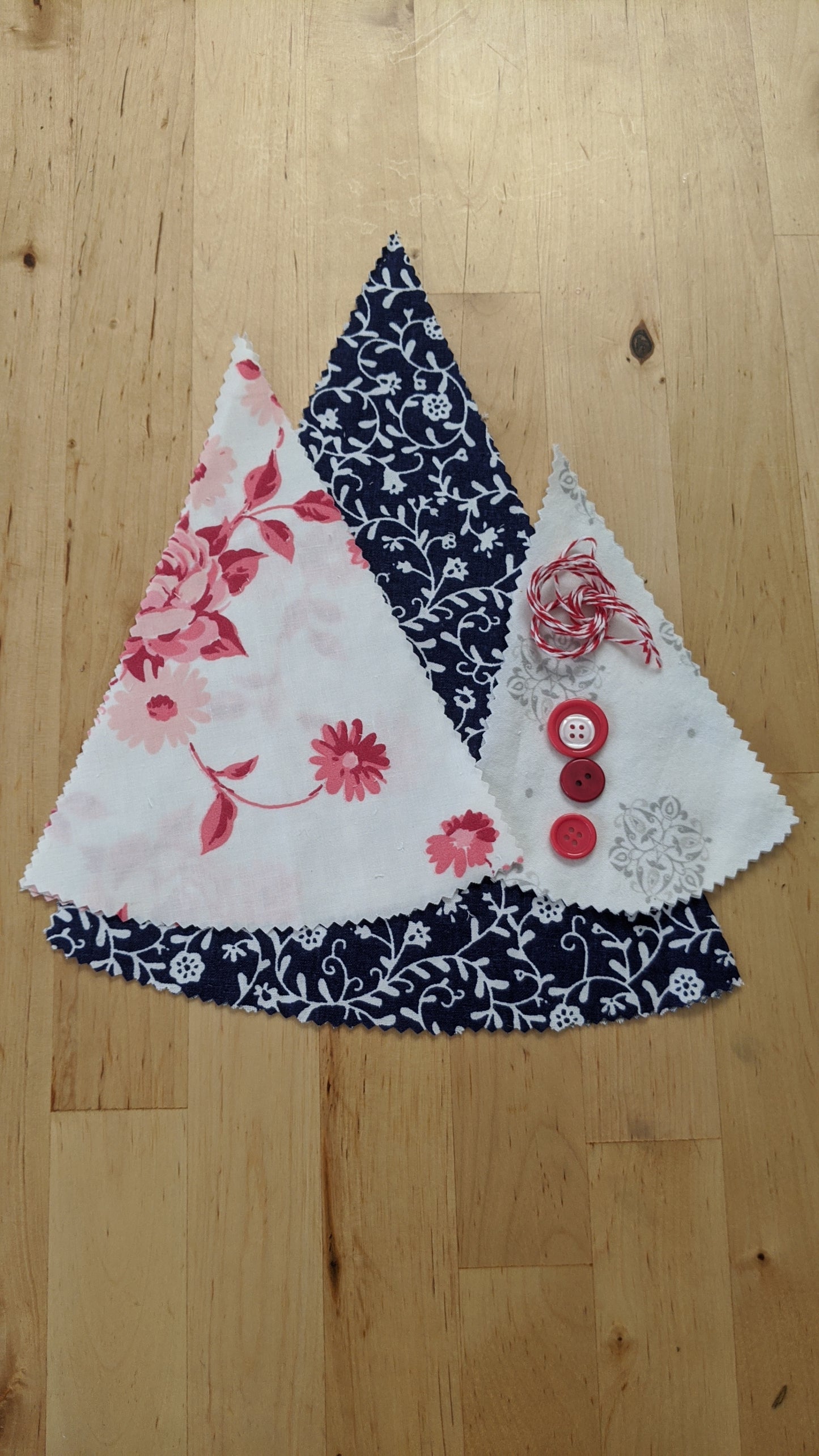 Beginner Hand-Sewing Kit: Rustic Holiday Trees