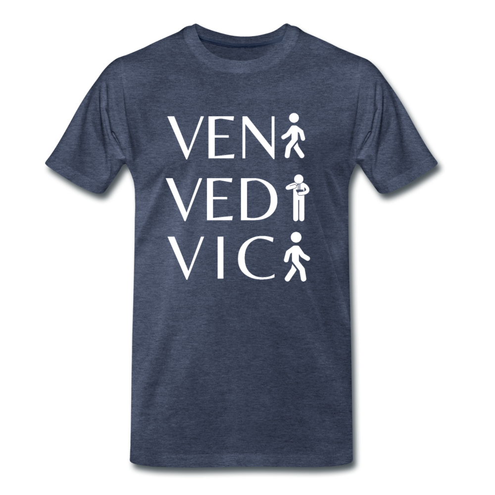 Veni Vedi Vici T-shirt - heather blue
