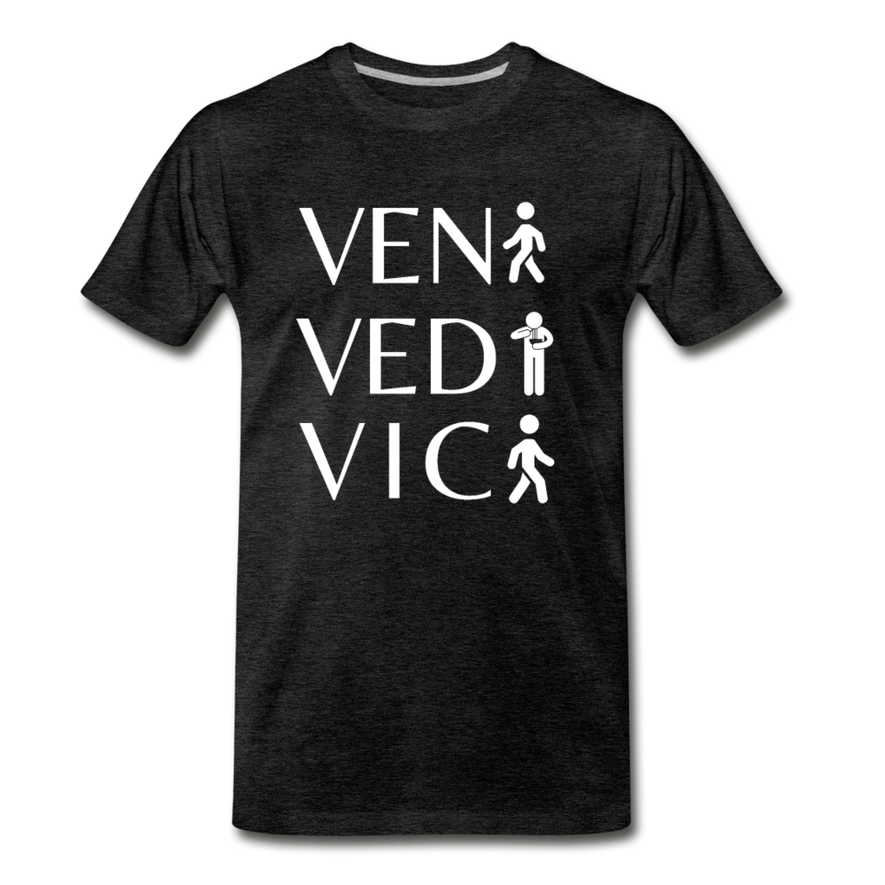 Veni Vedi Vici  T-shirt - charcoal gray