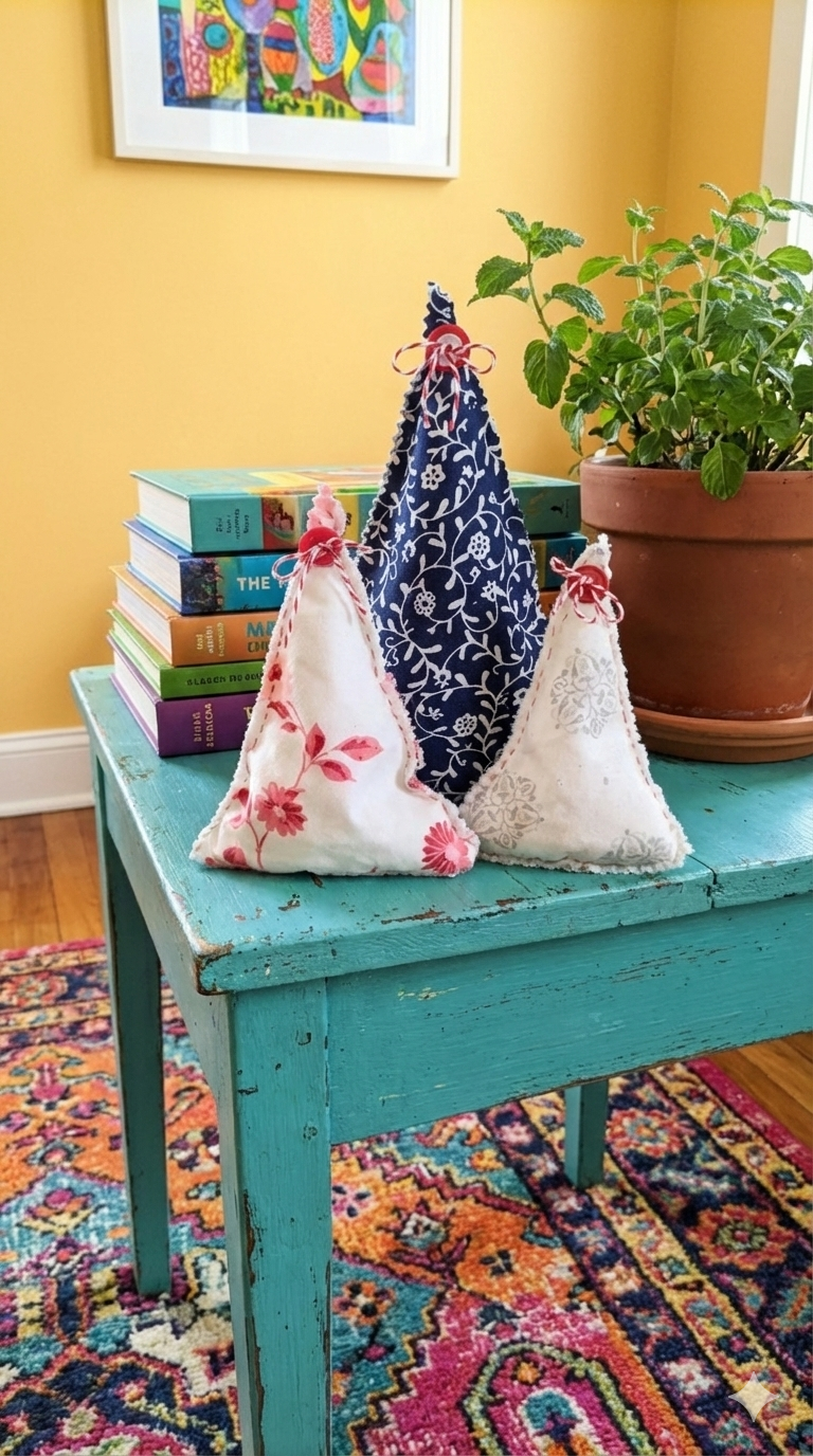 Beginner Hand-Sewing Kit: Rustic Holiday Trees