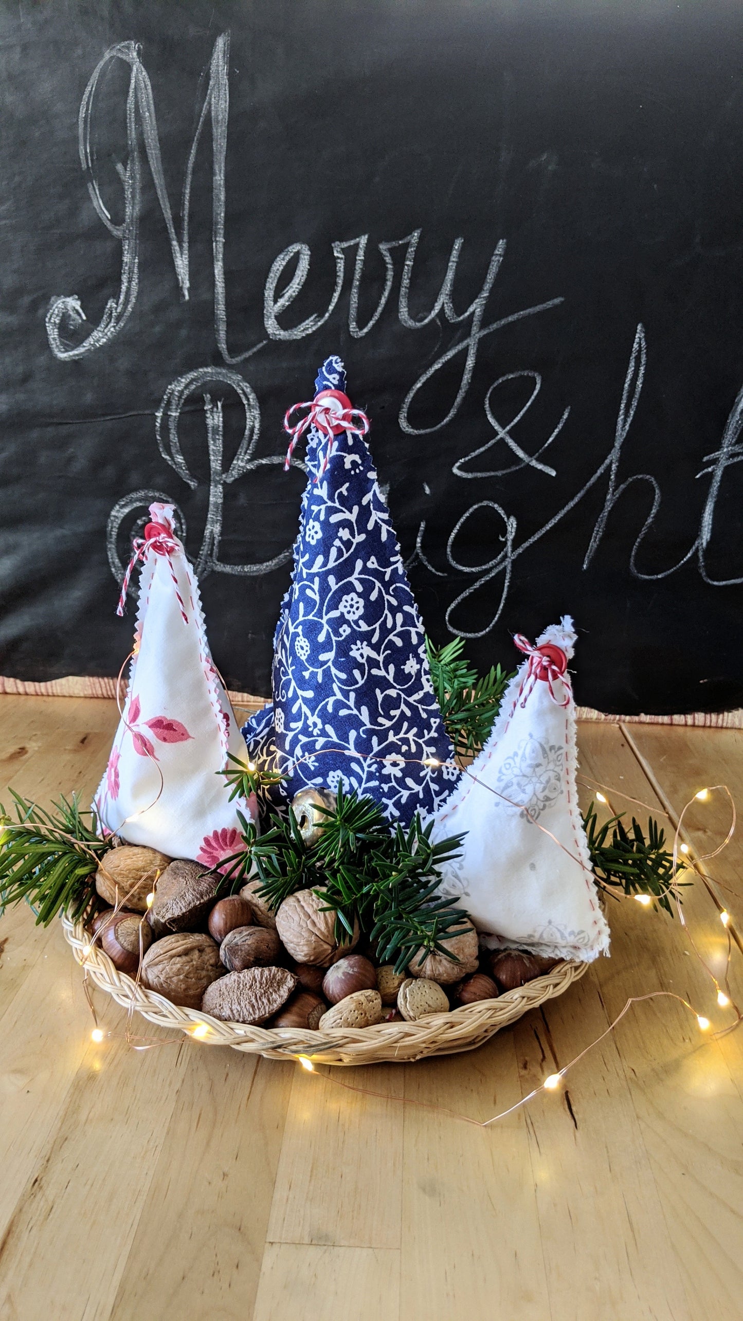 Beginner Hand-Sewing Kit: Rustic Holiday Trees
