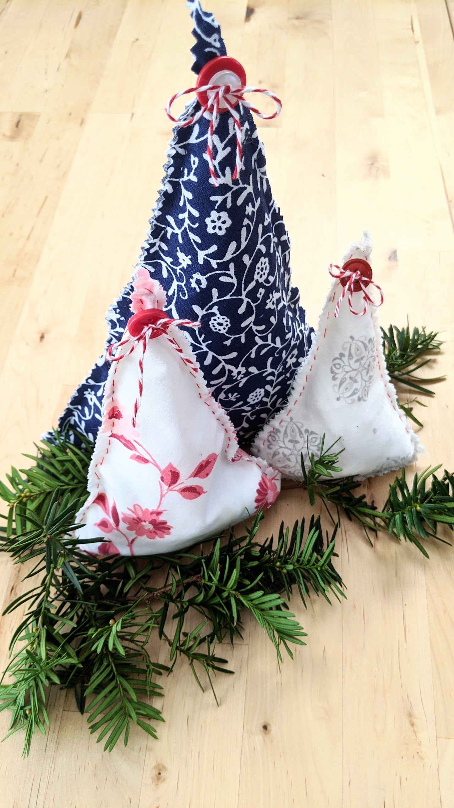 Beginner Hand-Sewing Kit: Rustic Holiday Trees