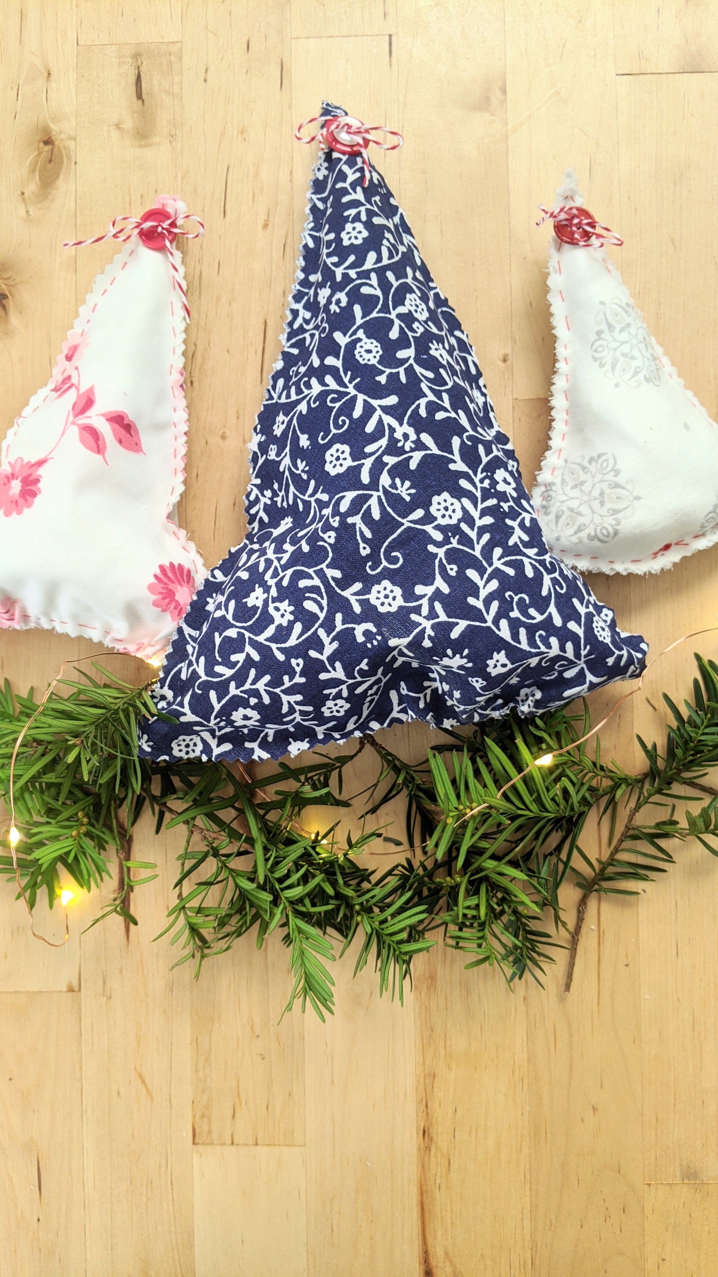 Beginner Hand-Sewing Kit: Rustic Holiday Trees