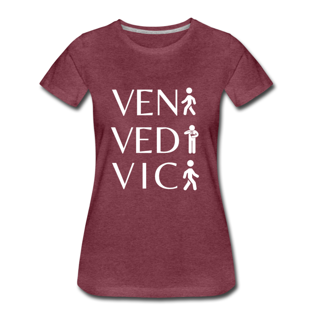 Veni Vedi Vici Unisex T-shirt - heather burgundy