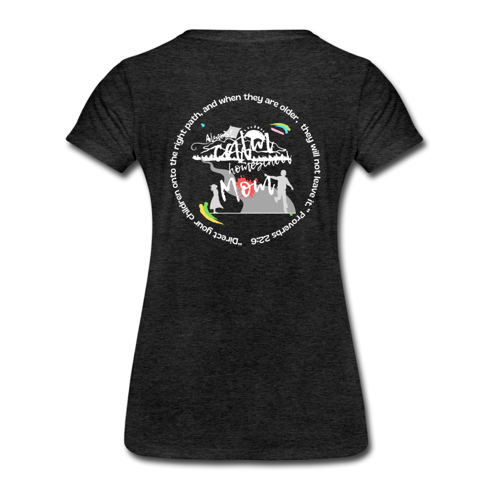 Almost Calm Homeschool Mom Women’s T-Shirt - charcoal gray