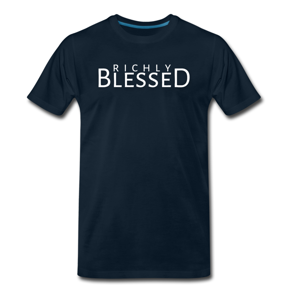 Richly Blessed Organic T-Shirt - deep navy