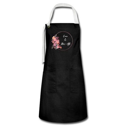 Once and Flor-all Artisan Apron - black/white