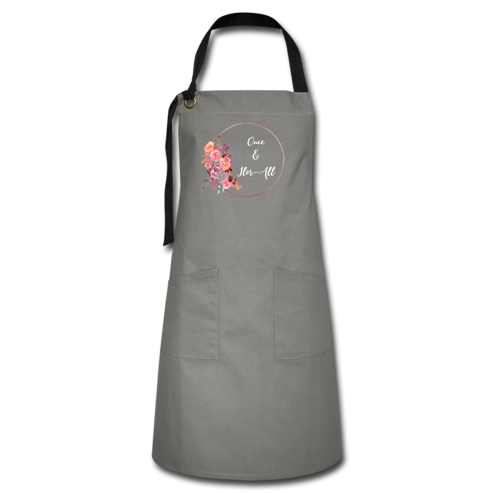 Once and Flor-all Artisan Apron - gray/black