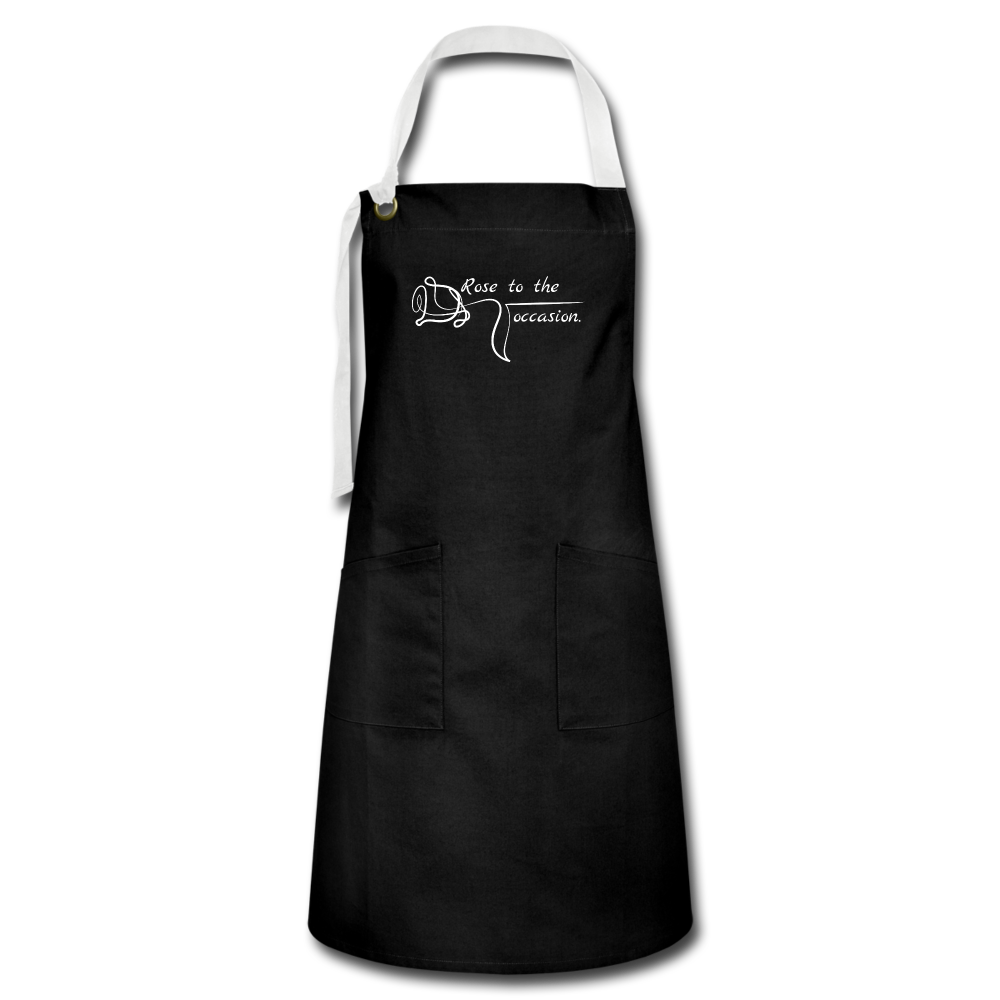 Rose to the occasion Artisan Apron - black/white