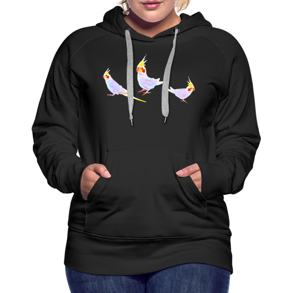 Women’s Premium Hoodie Cockodoodle - black