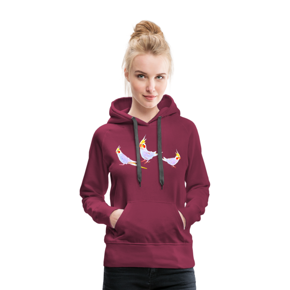 Women’s Premium Hoodie Cockodoodle - burgundy