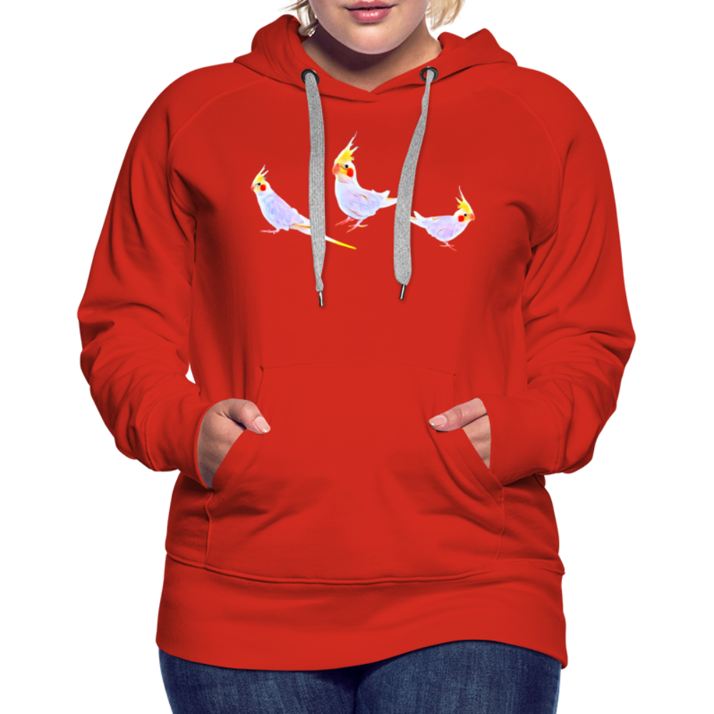 Women’s Premium Hoodie Cockodoodle - red