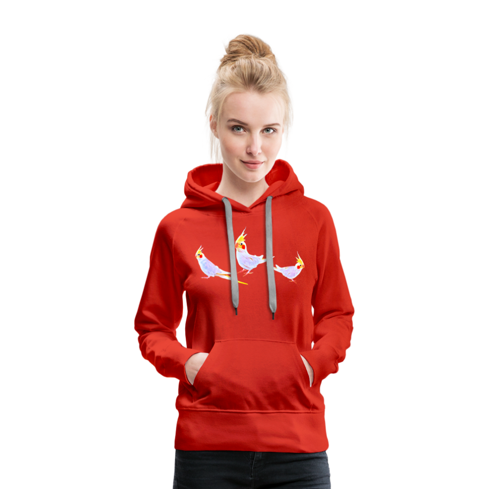 Women’s Premium Hoodie Cockodoodle - red