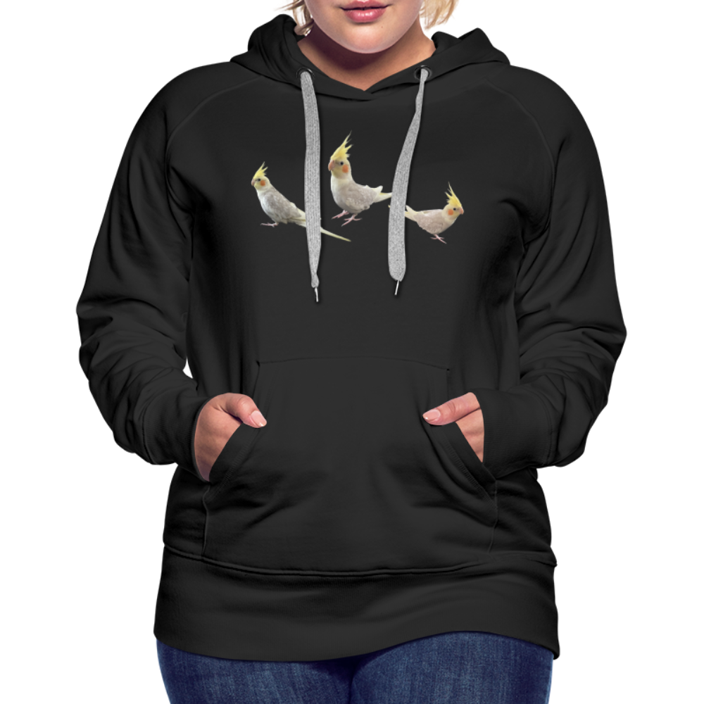 Women’s Premium Hoodie Picture Cockotiel - black