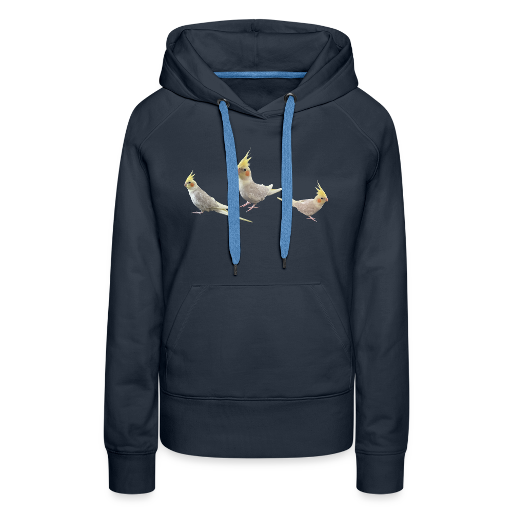 Women’s Premium Hoodie Picture Cockotiel - navy