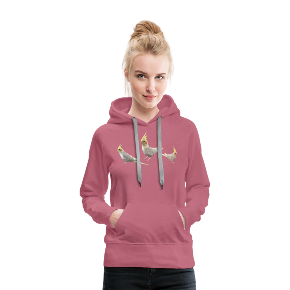 Women’s Premium Hoodie Picture Cockotiel - mauve