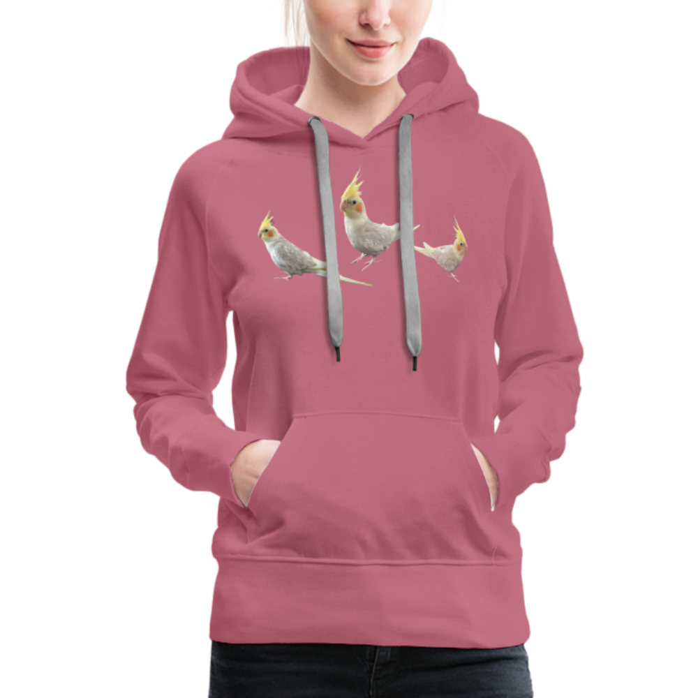 Women’s Premium Hoodie Picture Cockotiel - mauve