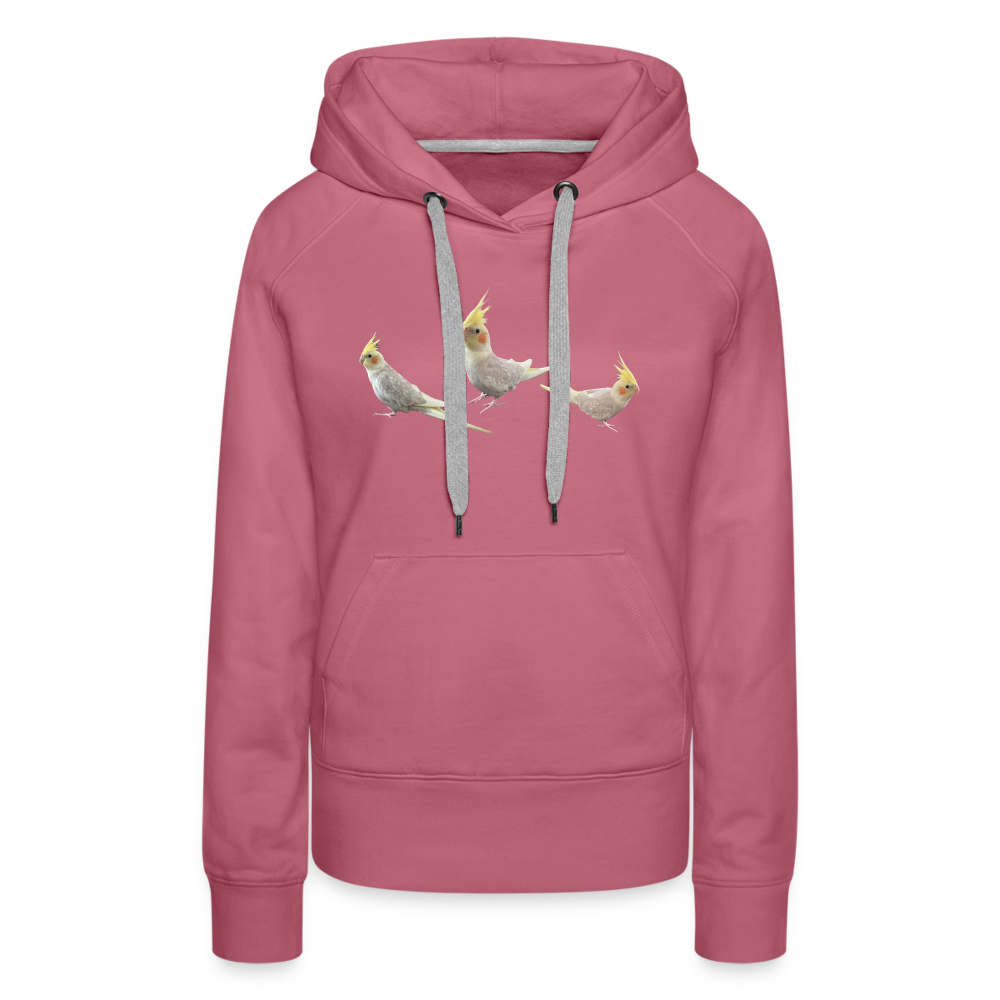 Women’s Premium Hoodie Picture Cockotiel - mauve