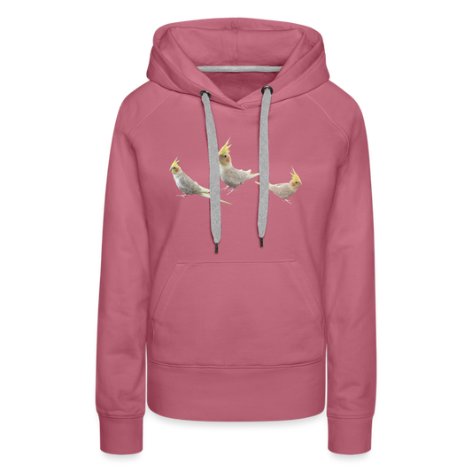 Women’s Premium Hoodie Picture Cockotiel - mauve