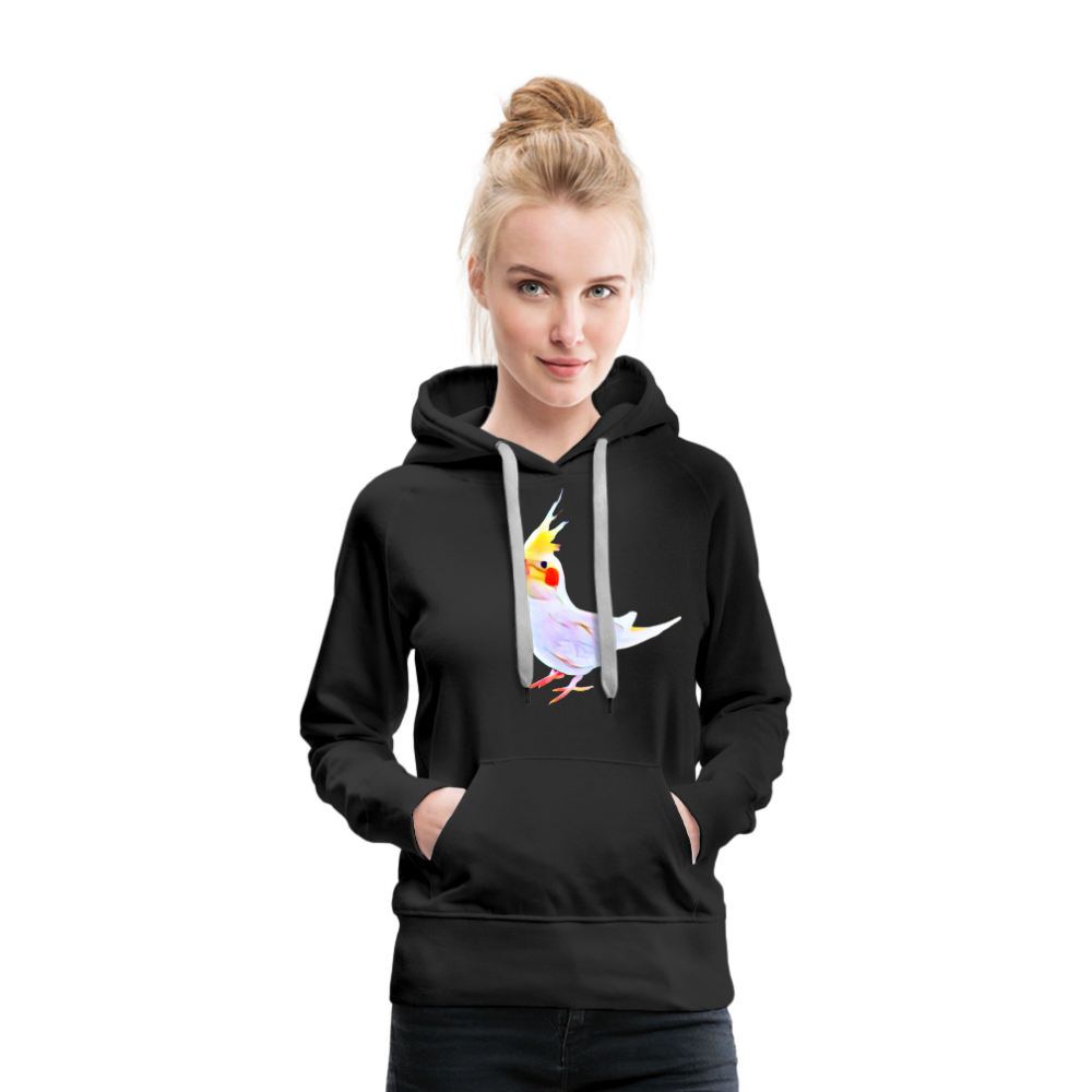 Women’s Premium Hoodie One Cockatiel - black