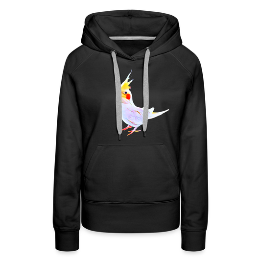 Women’s Premium Hoodie One Cockatiel - black