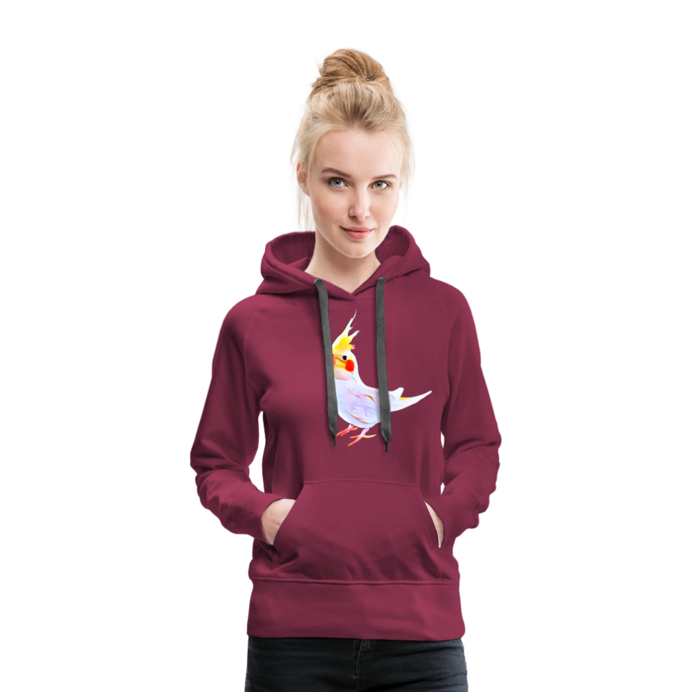 Women’s Premium Hoodie One Cockatiel - burgundy