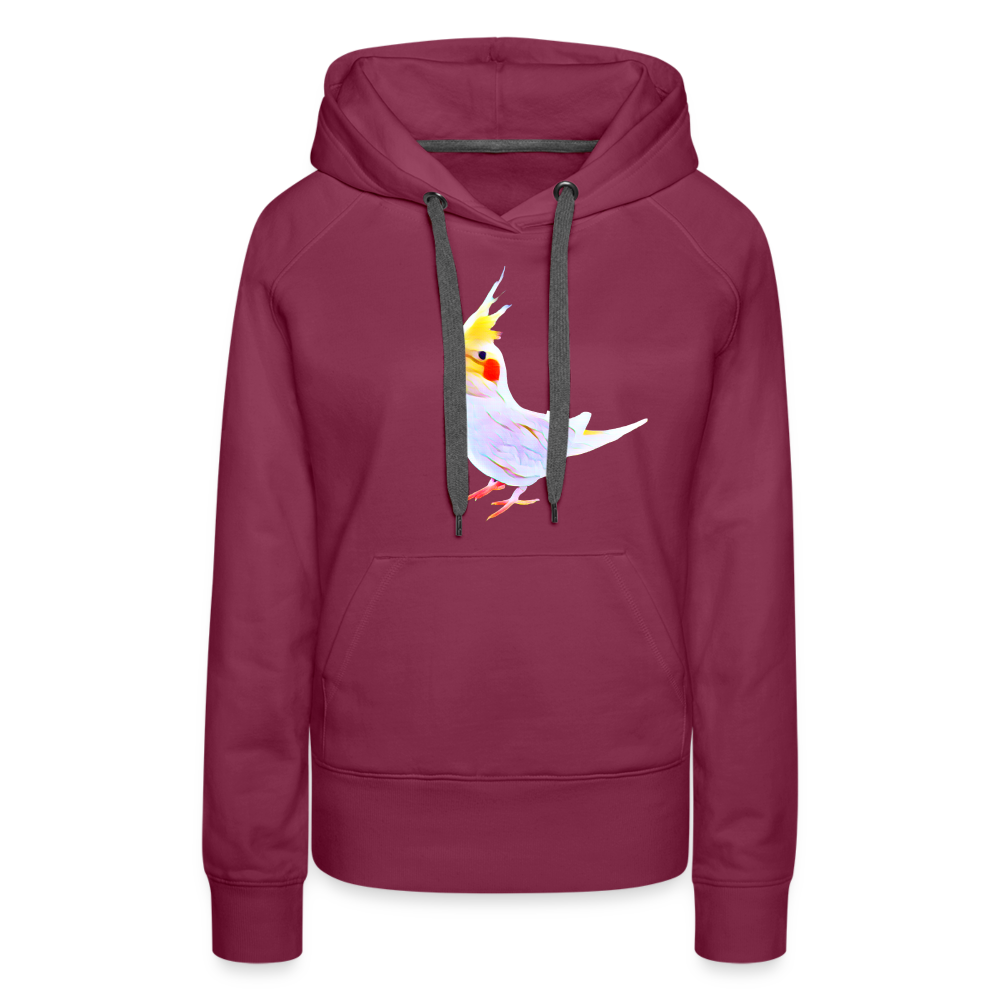 Women’s Premium Hoodie One Cockatiel - burgundy