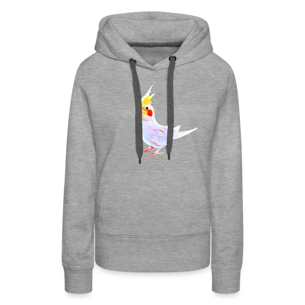 Women’s Premium Hoodie One Cockatiel - heather grey