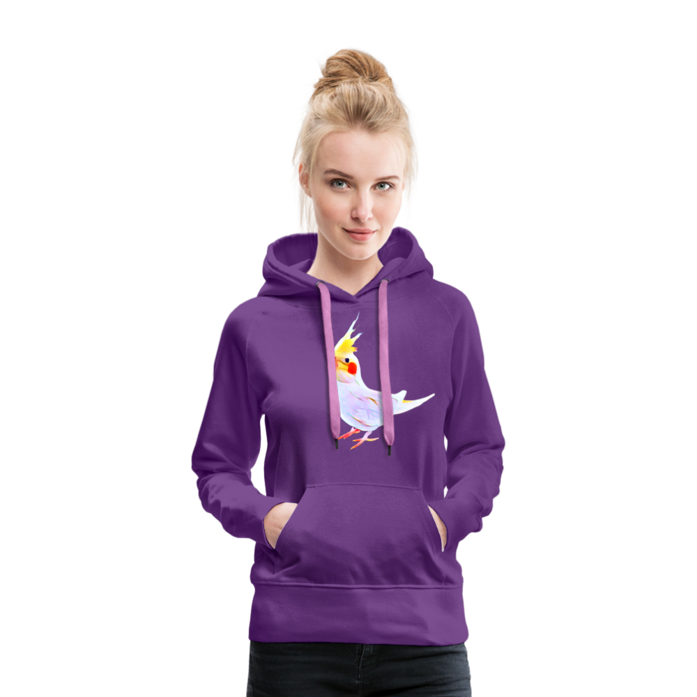 Women’s Premium Hoodie One Cockatiel - purple