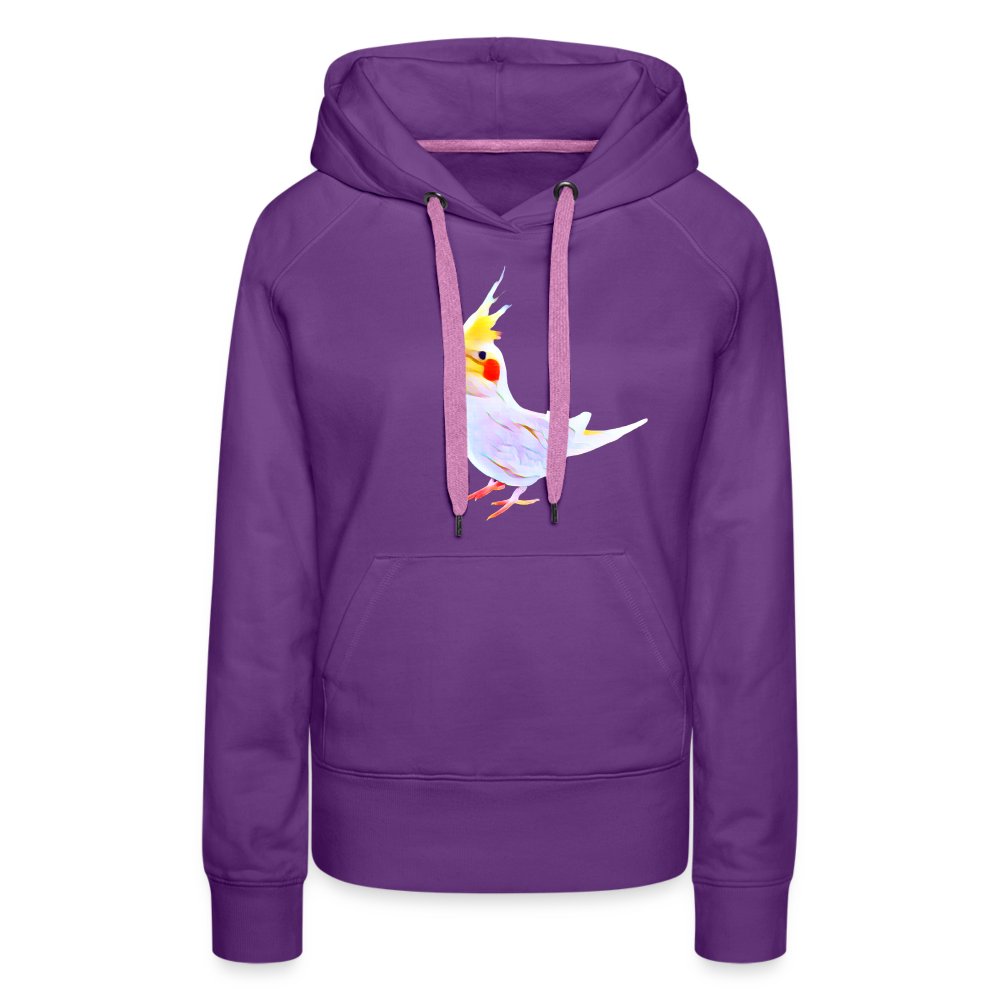 Women’s Premium Hoodie One Cockatiel - purple