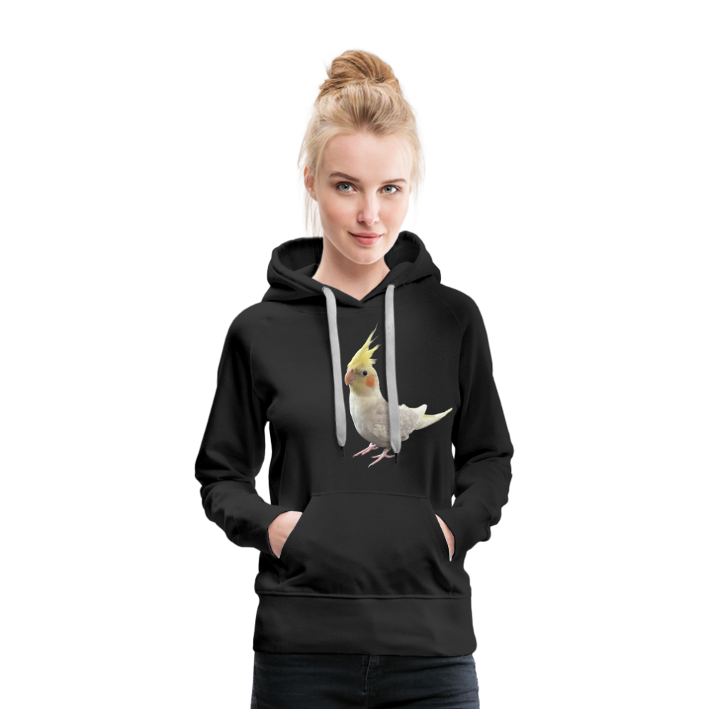 Women’s Premium Hoodie One picture Cockatiel - black