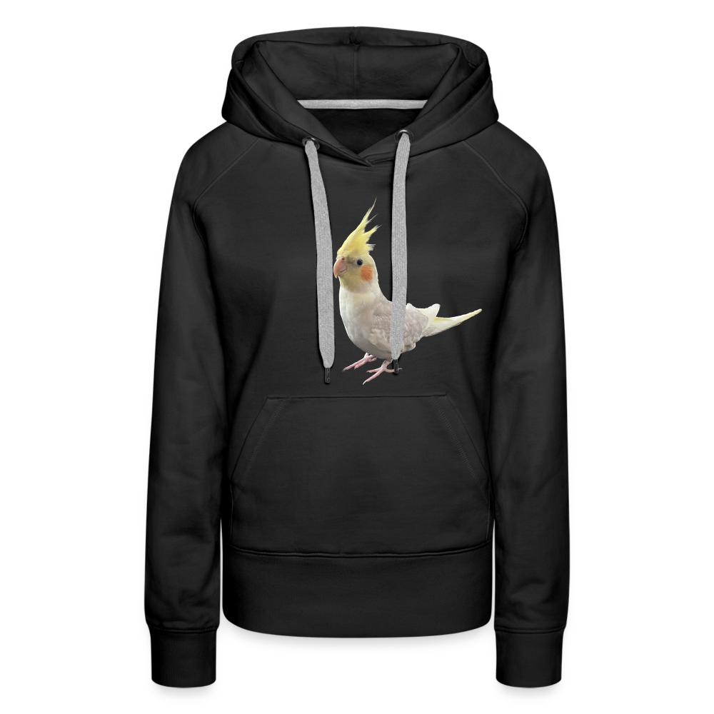 Women’s Premium Hoodie One picture Cockatiel - black