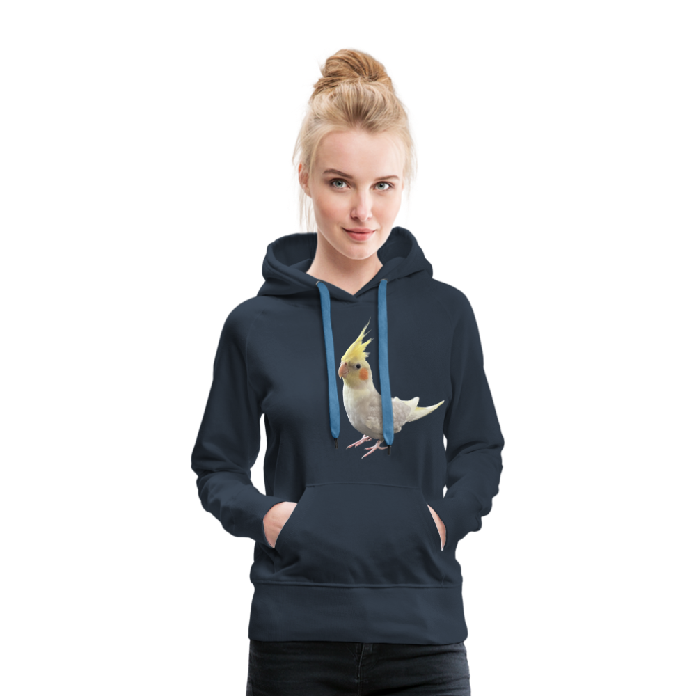 Women’s Premium Hoodie One picture Cockatiel - navy