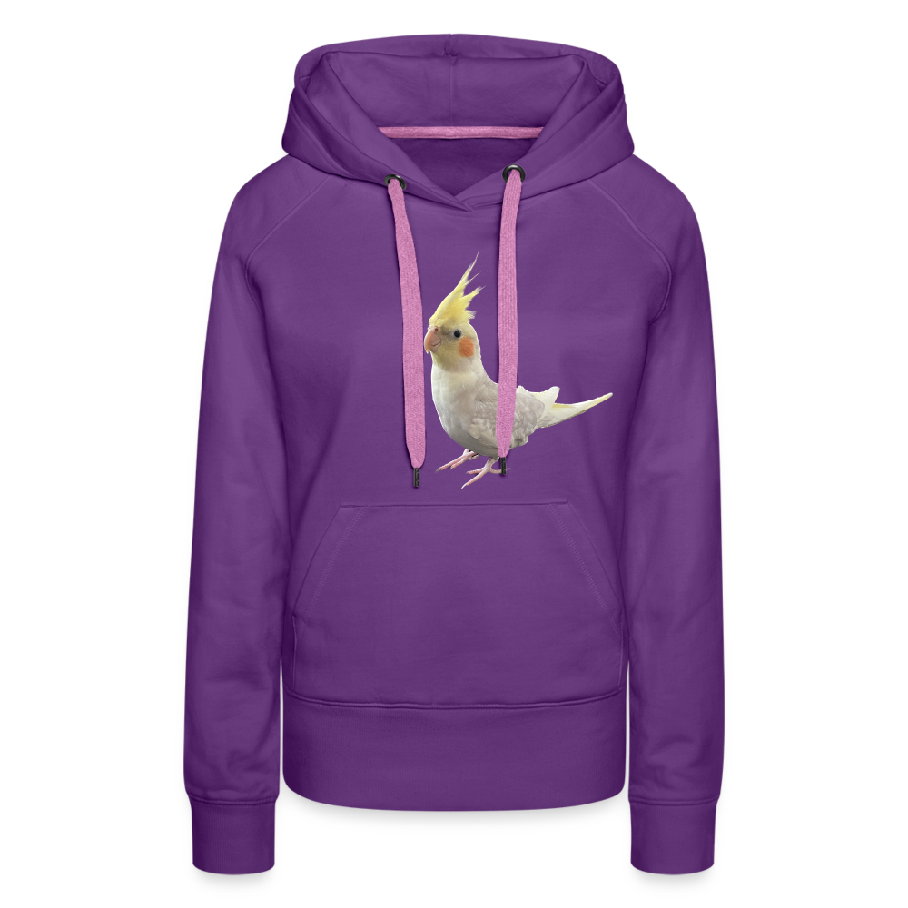 Women’s Premium Hoodie One picture Cockatiel - purple